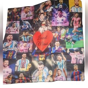 18 X 18 Pillow Cover With Lionel Messi Collage